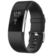 L Size Silicone Watch Wrist Sports Strap For Fitbit Charge Band Wristband Replacement - White V528-TPEWRISTBAND-L-WHITE-959829