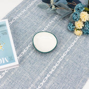 Solid Colour Woven Hollow Fringe Table Runner Home Dining Tablecloth Decoration - 33x183cm-Green V528-TR-GREEN-33-183-730865
