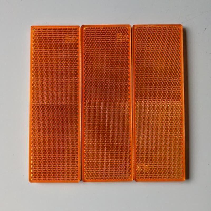 6 X Red Amber White Trailer Reflectors 15 X 5 Cm Self Adhesive Reflector Caravan V528-TRAILERREFLECTORS-6PCS-566164