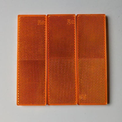 6 X Red Amber White Trailer Reflectors 15 X 5 Cm Self Adhesive Reflector Caravan V528-TRAILERREFLECTORS-6PCS-566164