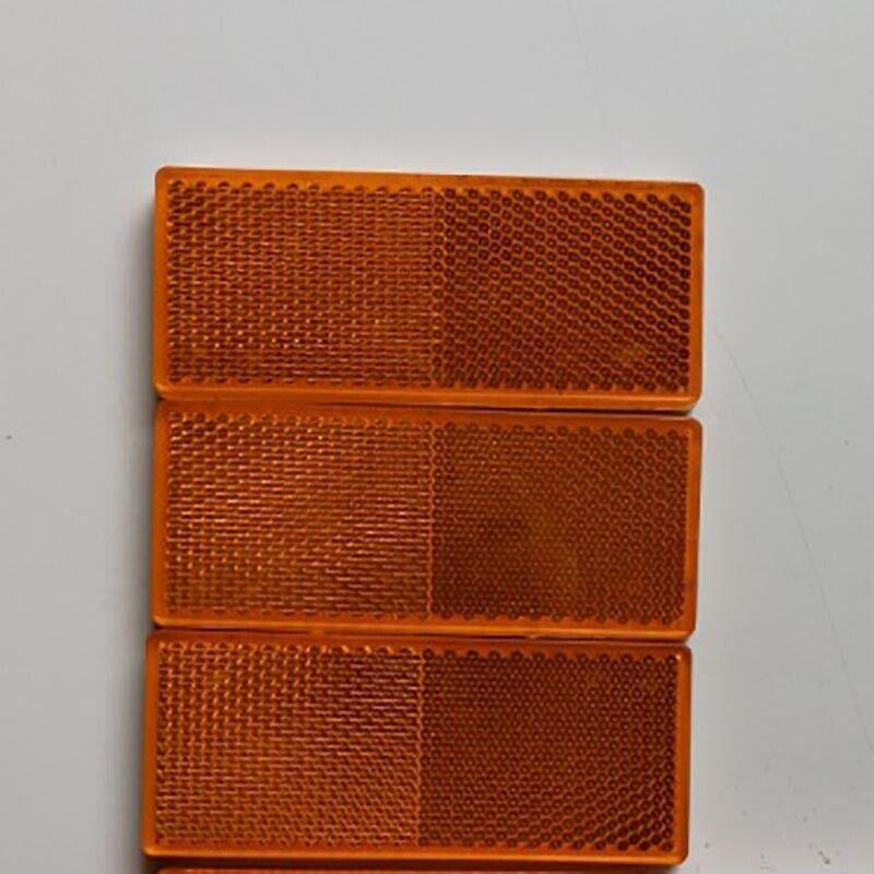 6 X Red Amber White Trailer Reflectors 15 X 5 Cm Self Adhesive Reflector Caravan V528-TRAILERREFLECTORS-6PCS-566164