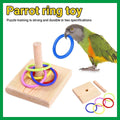 Parrot Chew Toys Interactive Bird Training Rings Set Pet Bird Intelligence Toys V528-TRAINING-TOY-177187