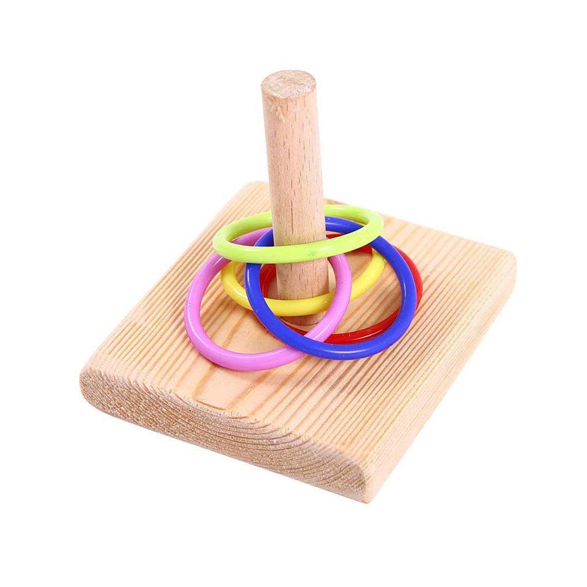 Parrot Chew Toys Interactive Bird Training Rings Set Pet Bird Intelligence Toys V528-TRAINING-TOY-177187