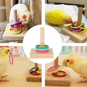 Parrot Chew Toys Interactive Bird Training Rings Set Pet Bird Intelligence Toys V528-TRAINING-TOY-177187