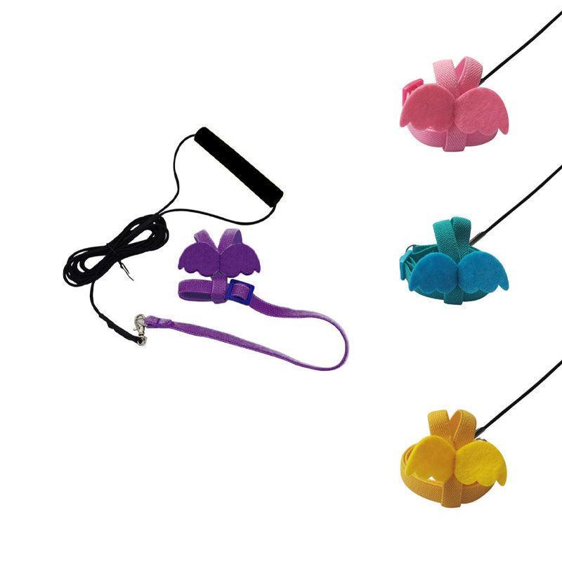 Parrot Bird Harness Leash Adjustable Flying Training Rope Cockatiel Conure Budgie - Pink V528-TRAININGROPECOCKATIEL-PINK-86733