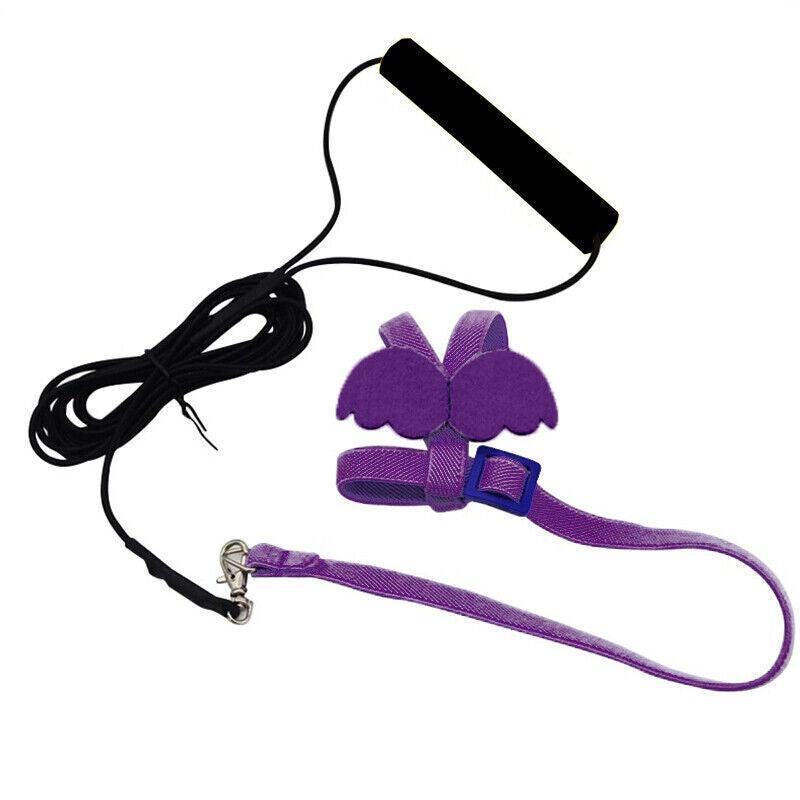 Parrot Bird Harness Leash Adjustable Flying Training Rope Cockatiel Conure Budgie - Pink V528-TRAININGROPECOCKATIEL-PINK-86733