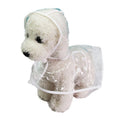 Puppy Waterproof Pet Dog Raincoat Jacket Clothes Vest Rain Coat Outdoor Hoodies White - S V528-TRANSPARENTRAINCOAT-WHITES-27074
