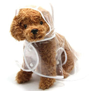 Puppy Waterproof Pet Dog Raincoat Jacket Clothes Vest Rain Coat Outdoor Hoodies White - S V528-TRANSPARENTRAINCOAT-WHITES-27074