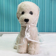 Puppy Waterproof Pet Dog Raincoat Jacket Clothes Vest Rain Coat Outdoor Hoodies White - S V528-TRANSPARENTRAINCOAT-WHITES-27074