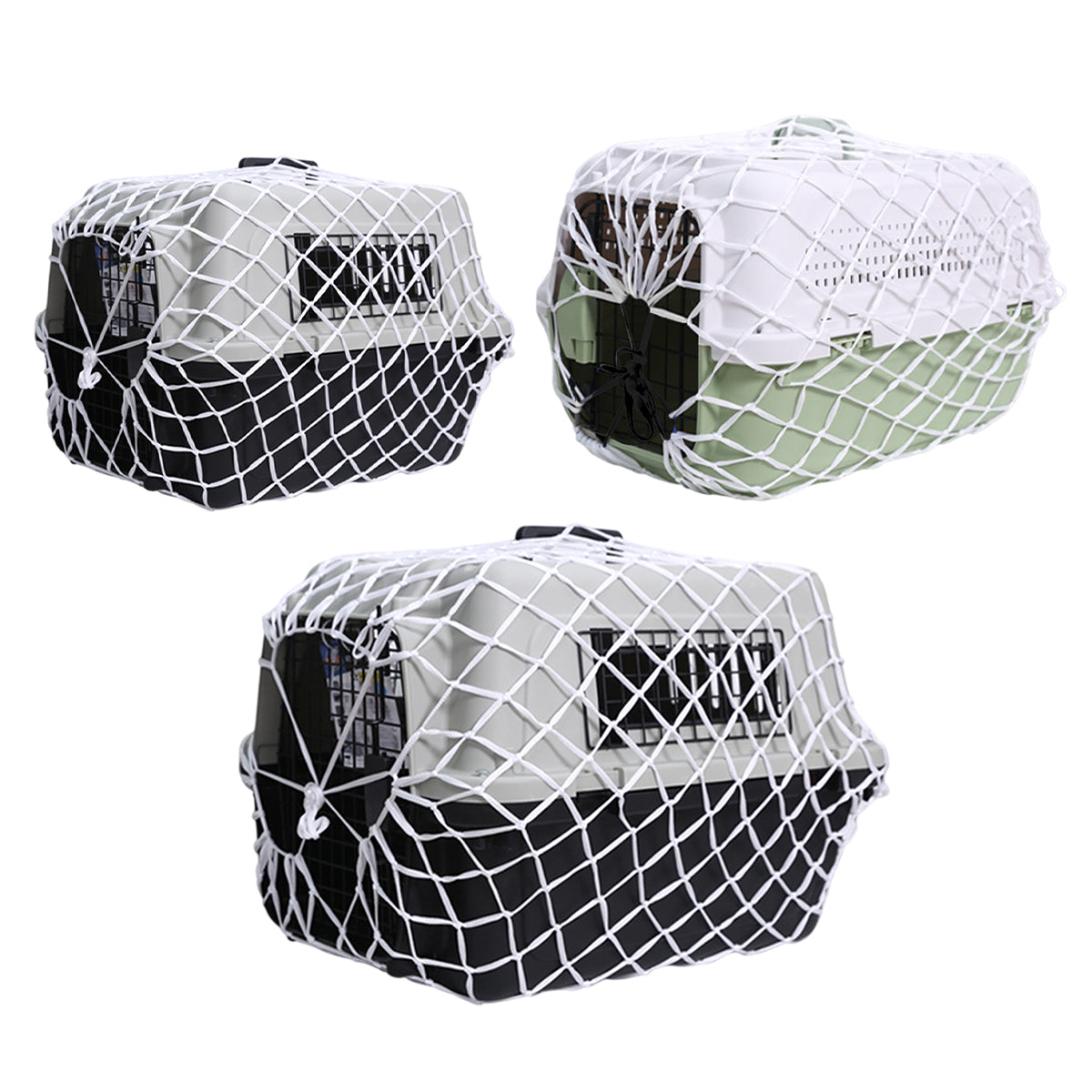 Pet Carrier Net Bag for Cat Dog Travel Mesh Cover Protective Tote Use - 60 x 39 x 39 cm V528-TRANSPORT-BAG-2-806448