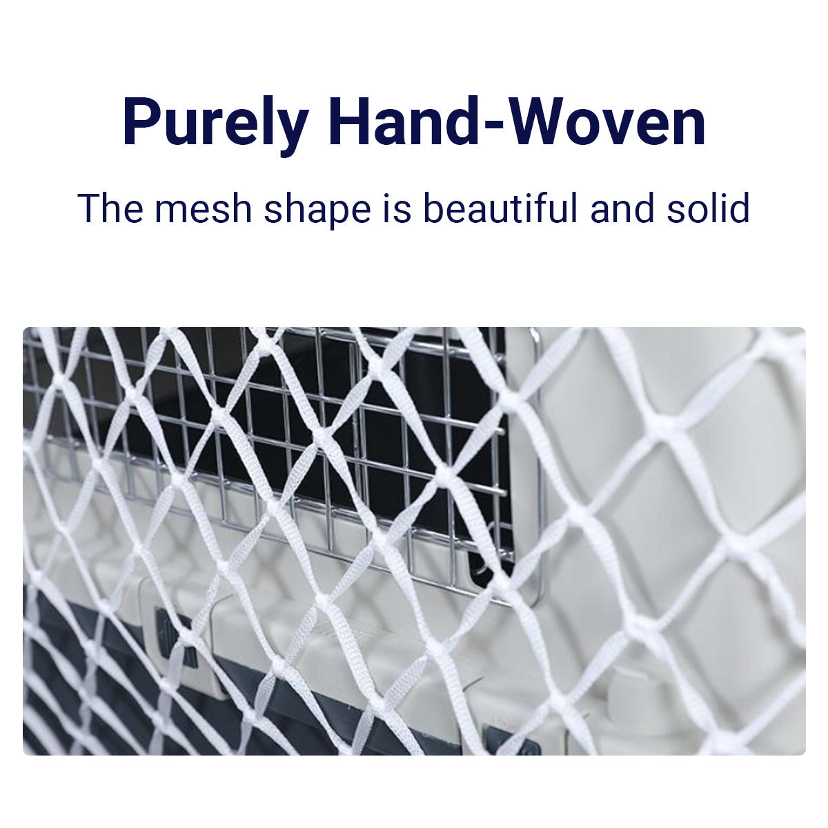Pet Carrier Net Bag for Cat Dog Travel Mesh Cover Protective Tote Use - 67 x 52 x 51 cm V528-TRANSPORT-BAG-3-679772