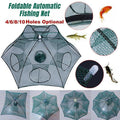 Large Fishing Net Fish Crab Yabbie Trap Minnow Crawfish Shrimp Cage Net Foldable - 10 Side 10 Holes V528-TRAPNET-10HOLE-124791