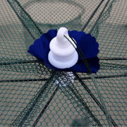 Large Fishing Net Fish Crab Yabbie Trap Minnow Crawfish Shrimp Cage Net Foldable - 10 Side 10 Holes V528-TRAPNET-10HOLE-124791