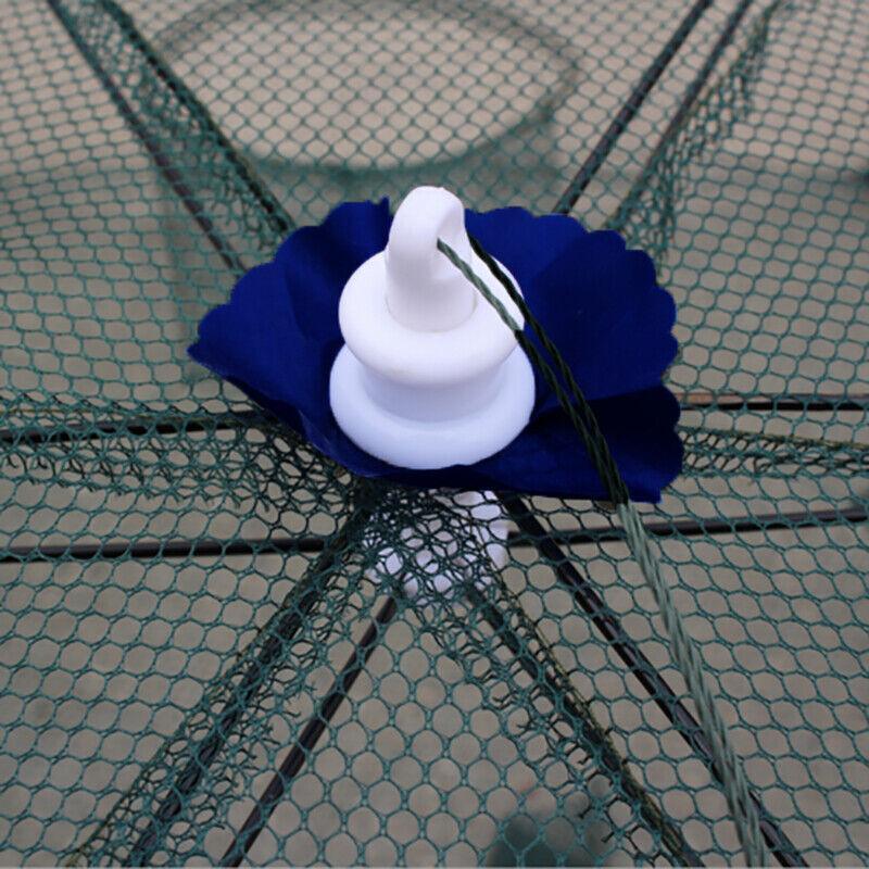 Large Fishing Net Fish Crab Yabbie Trap Minnow Crawfish Shrimp Cage Net Foldable - 10 Side 10 Holes V528-TRAPNET-10HOLE-124791