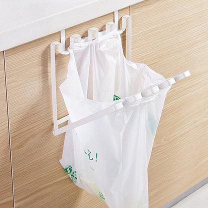 Wall Hanging Garbage Bag Shelf Hook Kitchen Storage Plastic Bag Hanger Rack Trash Bin V528-TRASH-BAG-RACK-2PCS-678110