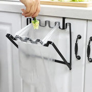 Wall Hanging Garbage Bag Shelf Hook Kitchen Storage Plastic Bag Hanger Rack Trash Bin V528-TRASH-BAG-RACK-2PCS-678110