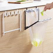 Wall Hanging Garbage Bag Shelf Hook Kitchen Storage Plastic Bag Hanger Rack Trash Bin V528-TRASH-BAG-RACK-2PCS-678110