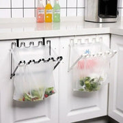 Wall Hanging Garbage Bag Shelf Hook Kitchen Storage Plastic Bag Hanger Rack Trash Bin V528-TRASH-BAG-RACK-2PCS-678110