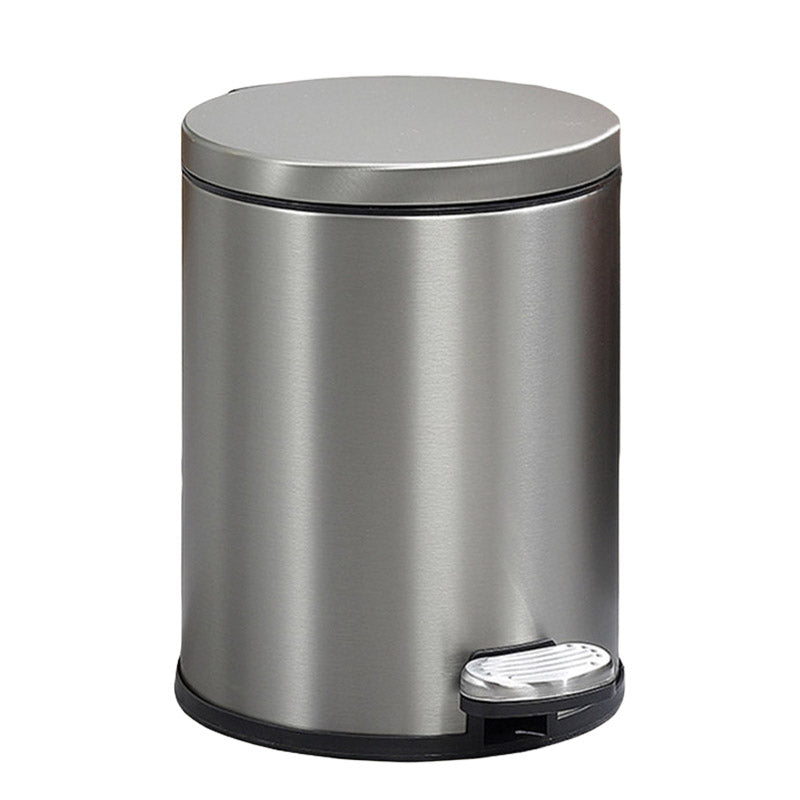 Trash Can Double Layer Foot Pedal Design with Lid Household Bin Kitchen Bathroom - Black V528-TRASH-CAN-BLACK-6L-278901