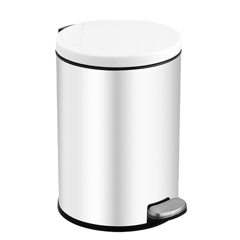 Trash Can Double Layer Foot Pedal Design with Lid Household Bin Kitchen Bathroom - Black V528-TRASH-CAN-BLACK-6L-278901