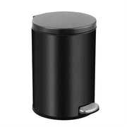Trash Can Double Layer Foot Pedal Design with Lid Household Bin Kitchen Bathroom - Black V528-TRASH-CAN-BLACK-6L-278901