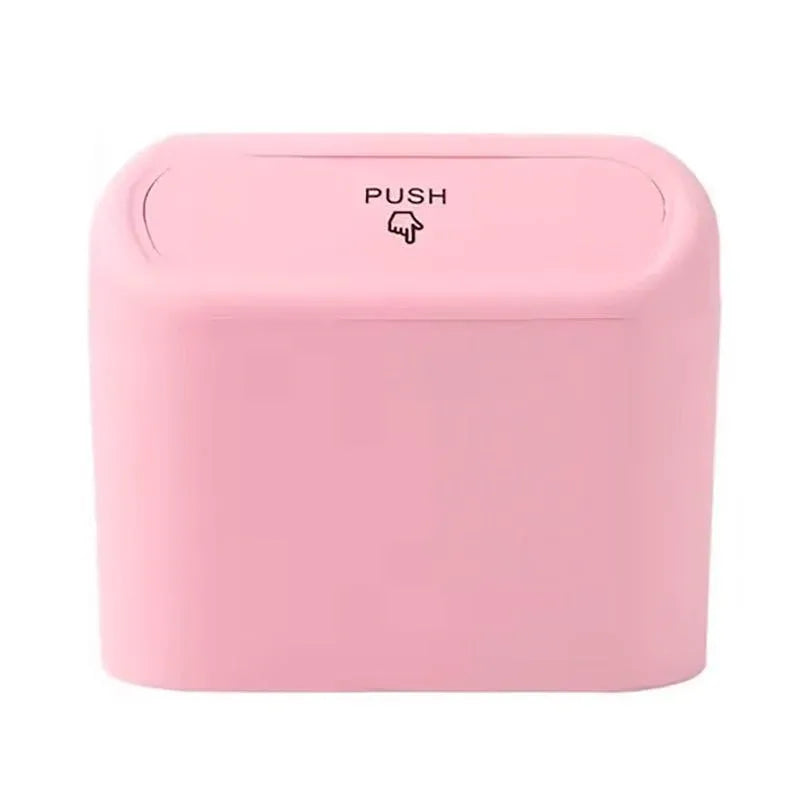 Car Wastebasket Door Mounted Multifunctional Storage Box Trash Bin Organizer - Pink V528-TRASH-CAN-PINK-391138