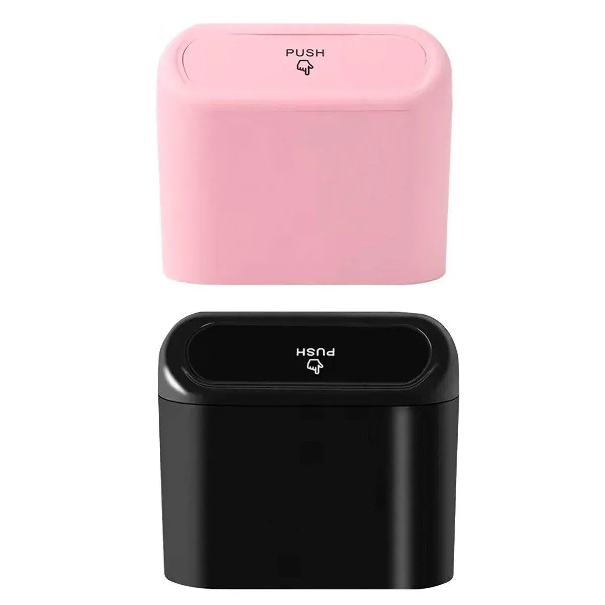 Car Wastebasket Door Mounted Multifunctional Storage Box Trash Bin Organizer - Pink V528-TRASH-CAN-PINK-391138