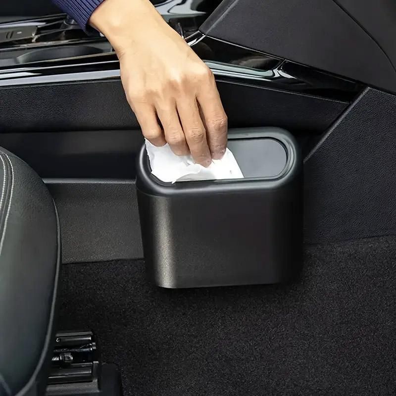 Car Wastebasket Door Mounted Multifunctional Storage Box Trash Bin Organizer - Pink V528-TRASH-CAN-PINK-391138