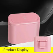 Car Wastebasket Door Mounted Multifunctional Storage Box Trash Bin Organizer - Pink V528-TRASH-CAN-PINK-391138