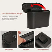 Car Wastebasket Door Mounted Multifunctional Storage Box Trash Bin Organizer - Pink V528-TRASH-CAN-PINK-391138