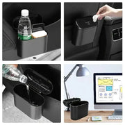 Car Wastebasket Door Mounted Multifunctional Storage Box Trash Bin Organizer - Pink V528-TRASH-CAN-PINK-391138