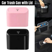 Car Wastebasket Door Mounted Multifunctional Storage Box Trash Bin Organizer - Pink V528-TRASH-CAN-PINK-391138