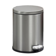 Trash Can Double Layer Foot Pedal Design with Lid Household Bin Kitchen Bathroom - White V528-TRASH-CAN-WHITE-6L-214416