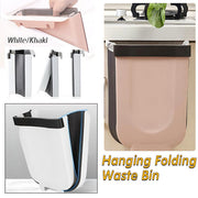 9L Hanging Bin Wall Mounted Folding Waste Bin Kitchen Dining Cabinet Trash Can - Khaki V528-TRASH-COFFEE-75142