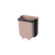 9L Hanging Bin Wall Mounted Folding Waste Bin Kitchen Dining Cabinet Trash Can - White V528-TRASH-WHITE-41617