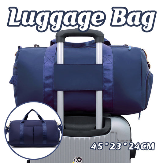Waterproof Gym Bag Travel Duffle Sports Bag Wet Dry Large Tote for Men Women V528-TRAVEL-BAG-DARK-BLUE-797584