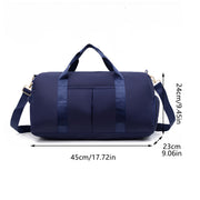Waterproof Gym Bag Travel Duffle Sports Bag Wet Dry Large Tote for Men Women V528-TRAVEL-BAG-DARK-BLUE-797584
