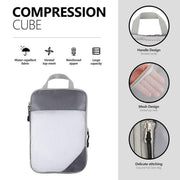 6pcs Mesh Visible Travel Storage Set Waterproof Nylon Compressible Storage Bags - Blue V528-TRAVEL-STORAGE-6PCS-BLUE-543609