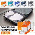 6pcs Mesh Visible Travel Storage Set Waterproof Nylon Compressible Storage Bags - Sky Blue V528-TRAVEL-STORAGE-6PCS-SKYBLUE-149657