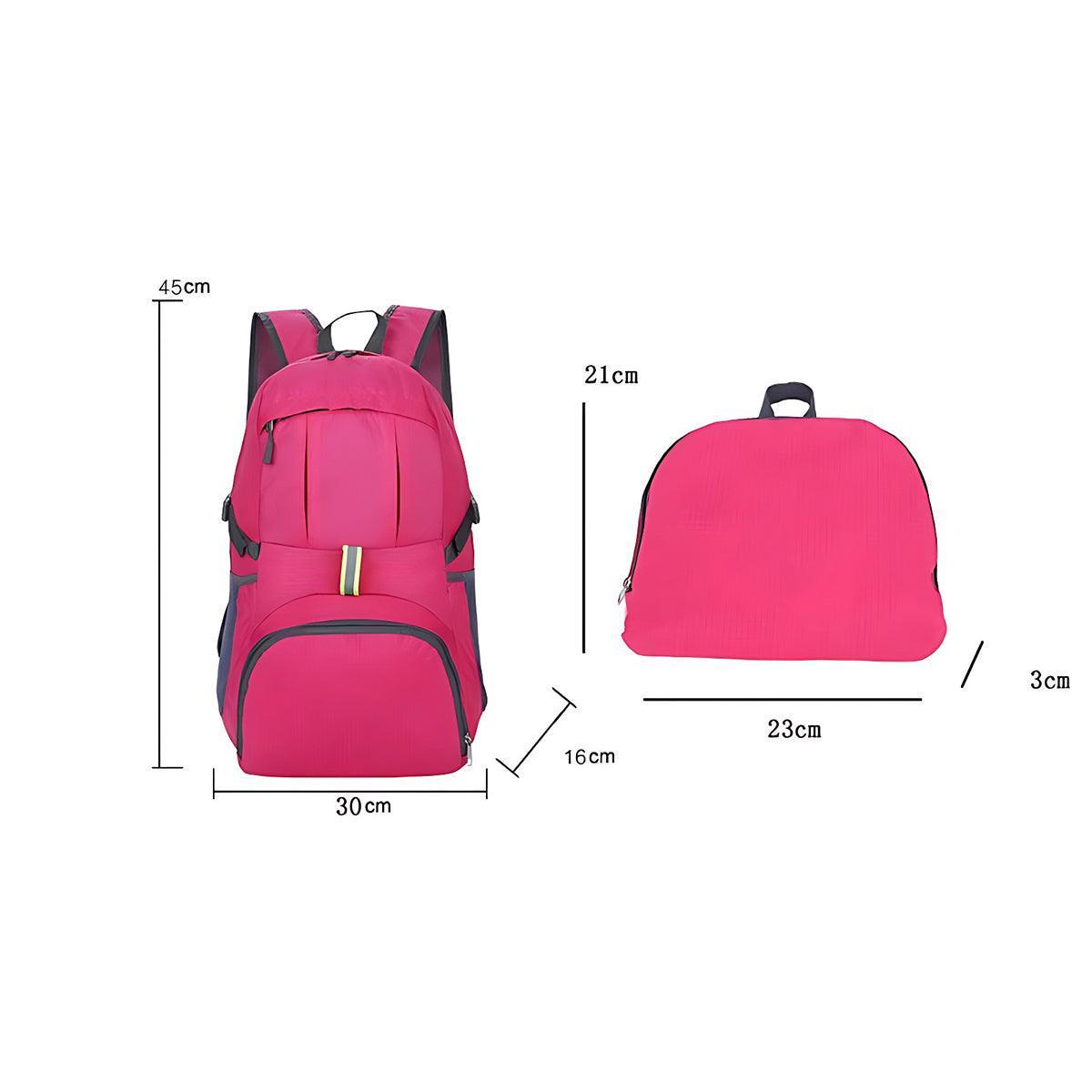 35L Light Foldable Outdoor Sports Backpack Camping Hiking Travel Bag - Rose Red V528-TRAVELBAG-ROSERED-719034