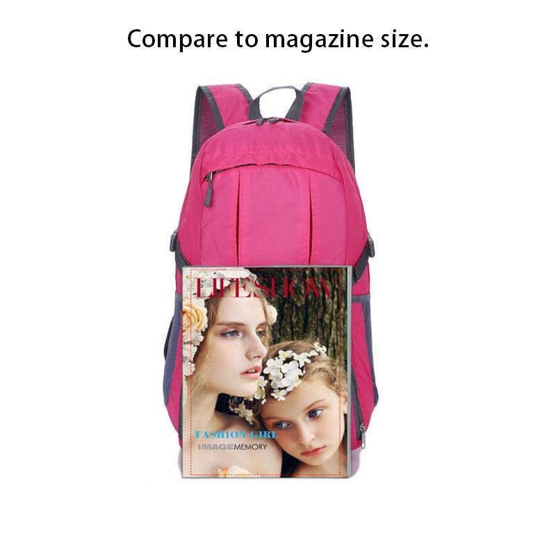 35L Light Foldable Outdoor Sports Backpack Camping Hiking Travel Bag - Rose Red V528-TRAVELBAG-ROSERED-719034