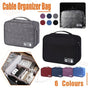 Cable Organizer Bag Charger USB Electronic Accessories Storage Travel Case - Grey V528-TRAVELLINGBAG-GREY-5646541