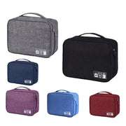 Cable Organizer Bag Charger USB Electronic Accessories Storage Travel Case - Grey V528-TRAVELLINGBAG-GREY-5646541