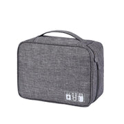 Cable Organizer Bag Charger USB Electronic Accessories Storage Travel Case - Grey V528-TRAVELLINGBAG-GREY-5646541