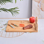 Bamboo Chopping Board Cheese Board Set with Knife Kitchen Charcuterie Serving V528-TRAY-199965
