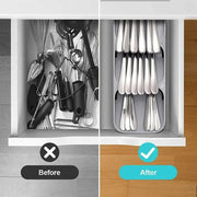 Kitchen Drawer Utensil Cutlery Tray Organizer Insert Spoon Fork Knife Divider Storage - White V528-TRAYBO-WHITE-41060