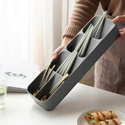 Kitchen Drawer Utensil Cutlery Tray Organizer Insert Spoon Fork Knife Divider Storage - White V528-TRAYBO-WHITE-41060