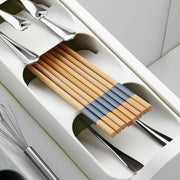 Kitchen Drawer Utensil Cutlery Tray Organizer Insert Spoon Fork Knife Divider Storage - White V528-TRAYBO-WHITE-41060