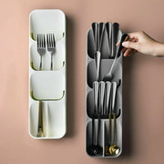 Kitchen Drawer Utensil Cutlery Tray Organizer Insert Spoon Fork Knife Divider Storage - White V528-TRAYBO-WHITE-41060