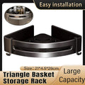 Single Tier Triangle Bathroom Shower Shelf Organizer Rack Wall Mounted Storage V528-TRIANGLE-BASKET-SINGLE-977017